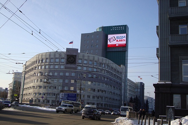 Реклама на светодиодных экранах Проспект Ленина 55А (Площадь Революции)
